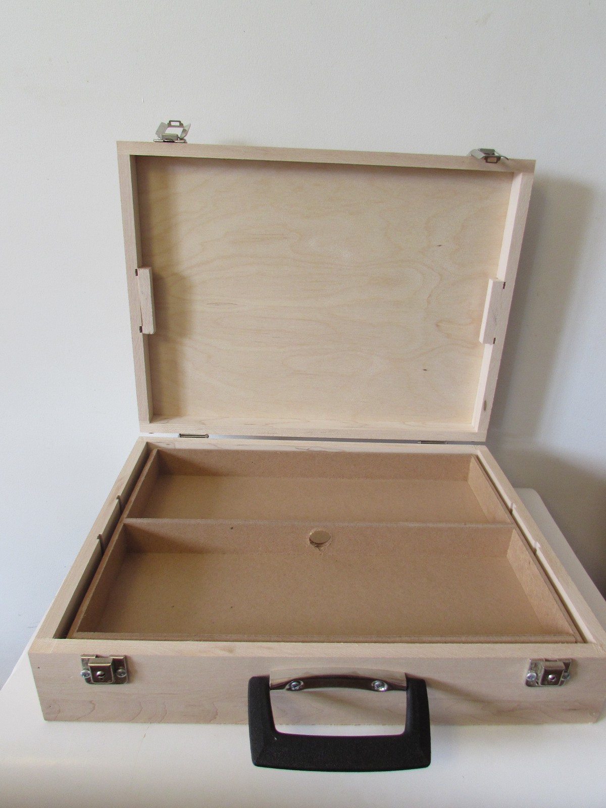 Artist Quality Sketch Box with Removable Tray and wooden palette size 13x17x4''