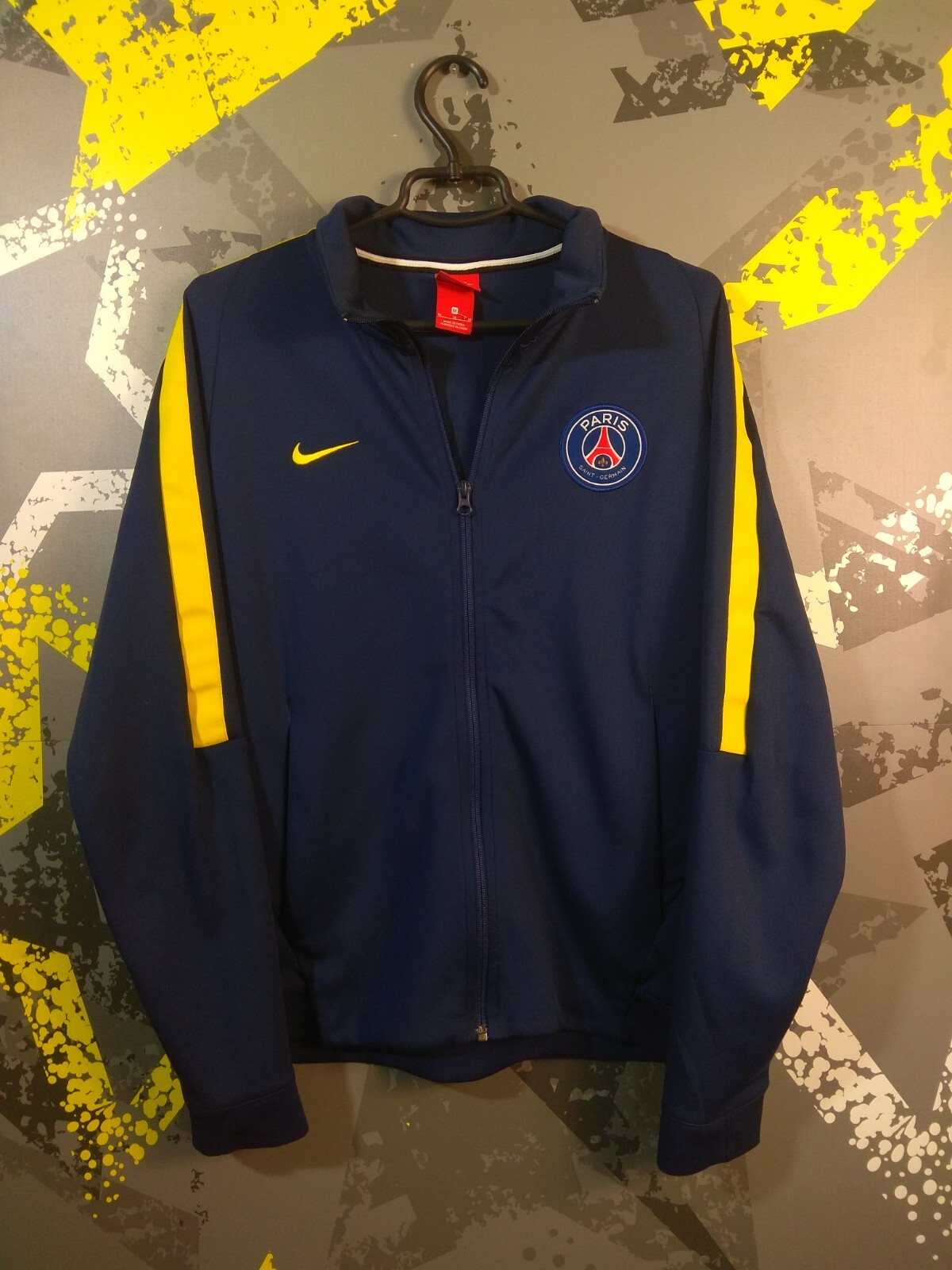 【USED】 NIKE PSG jacket setup gray 2013-14 Paris Saint-Germain Nike Track Jacket - 8/10 - (XL)