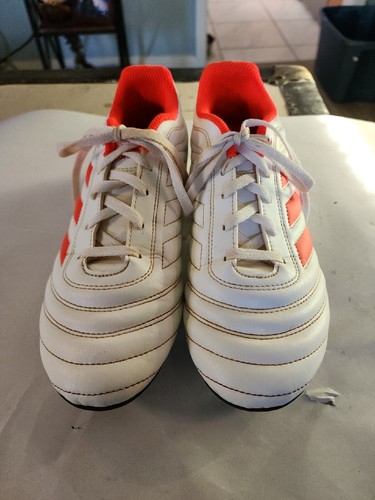 Adidas Copa Soccer Sport Shoes Gum Soles Orange White Size