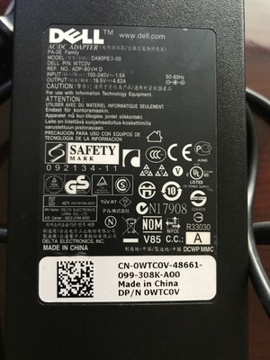 Dell Genuine OEM Slim 90W 4.62A AC Adapter HH44H LA90PM130 DA90PM130 FA90PM130