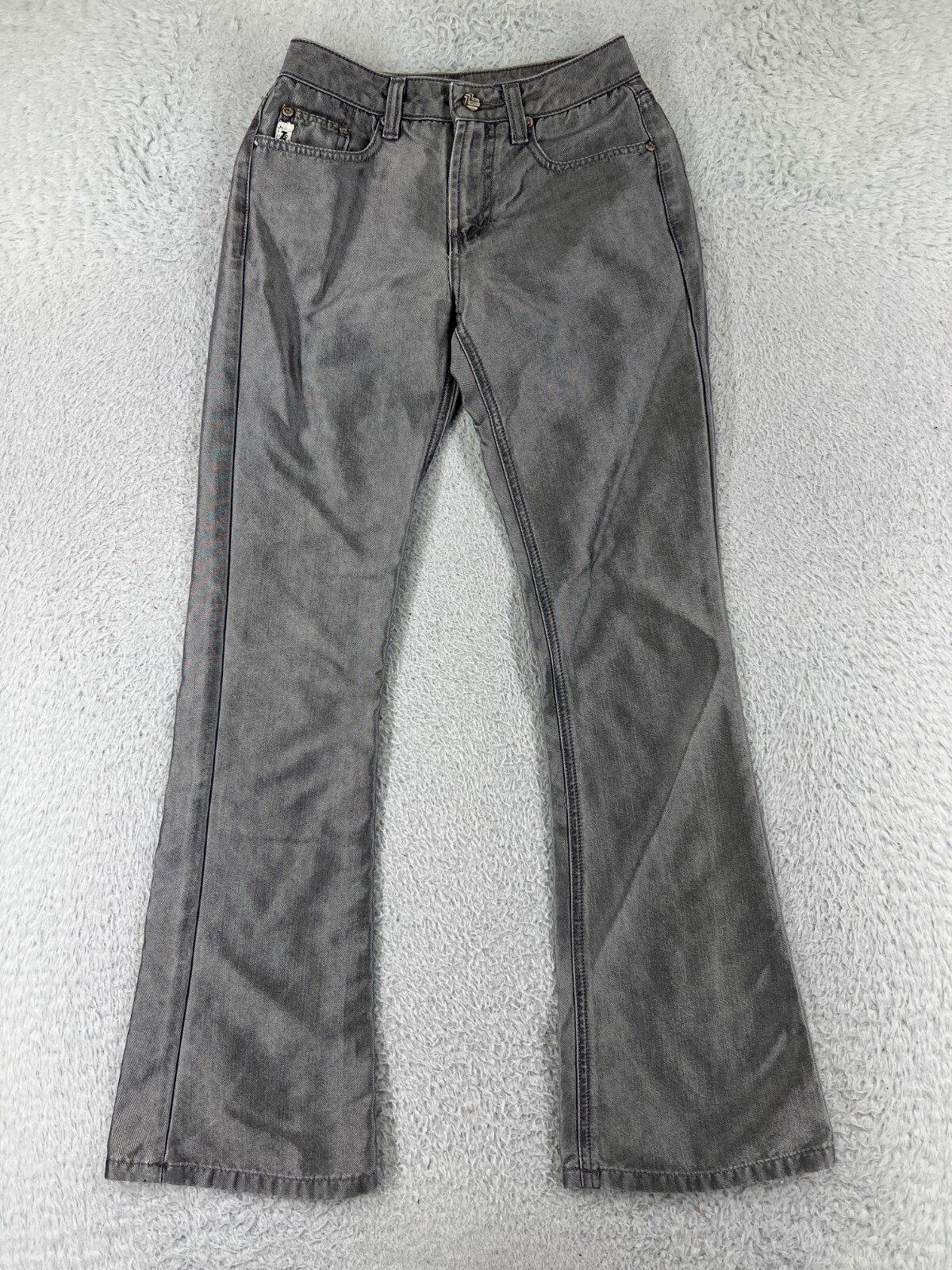 Z Cavaricci Pants Womens 24 Gray Denim Jeans Cotton Bootcut