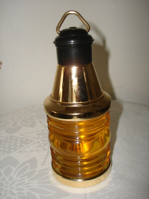 Vintage Shulton Old Spice After Shave Lotion Ship's Bell Decanter Lantern 6 fl