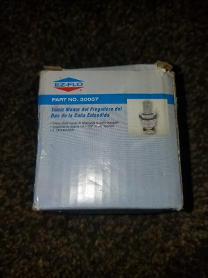 EZ-FLO 30037 Sink Strainer-Extended Shank Junior Duo Chrome Plated 3'' Shank 