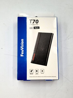 FeuVision Portable Ext SSD 500GB, USB 3.2 Gen2, Type-C, Water and Dust Resistant