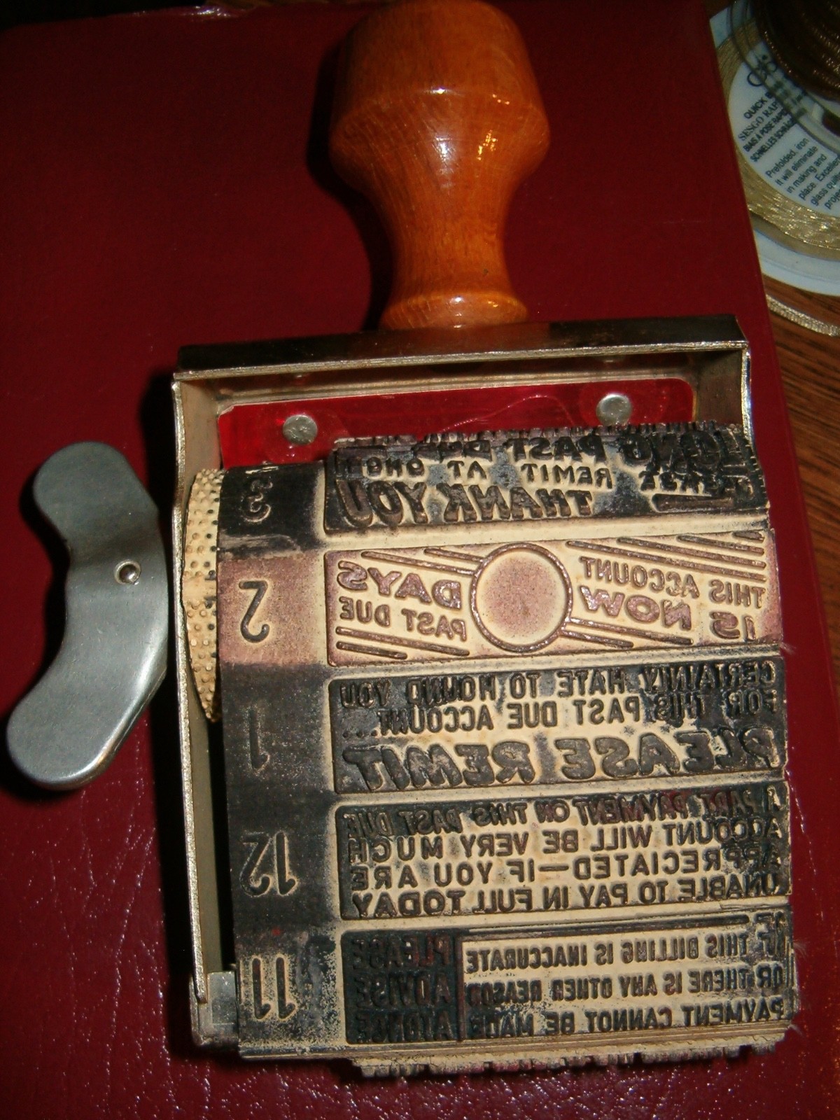 VINTAGE 'HOMS' M-4 Dial A Phrase Collection Stamp 12 Stamps Made in AUSTRIA