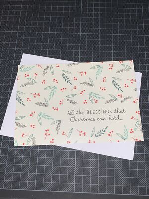Hallmark Christmas Card: All The Blessings Holiday Can Hold Wishing Them For You
