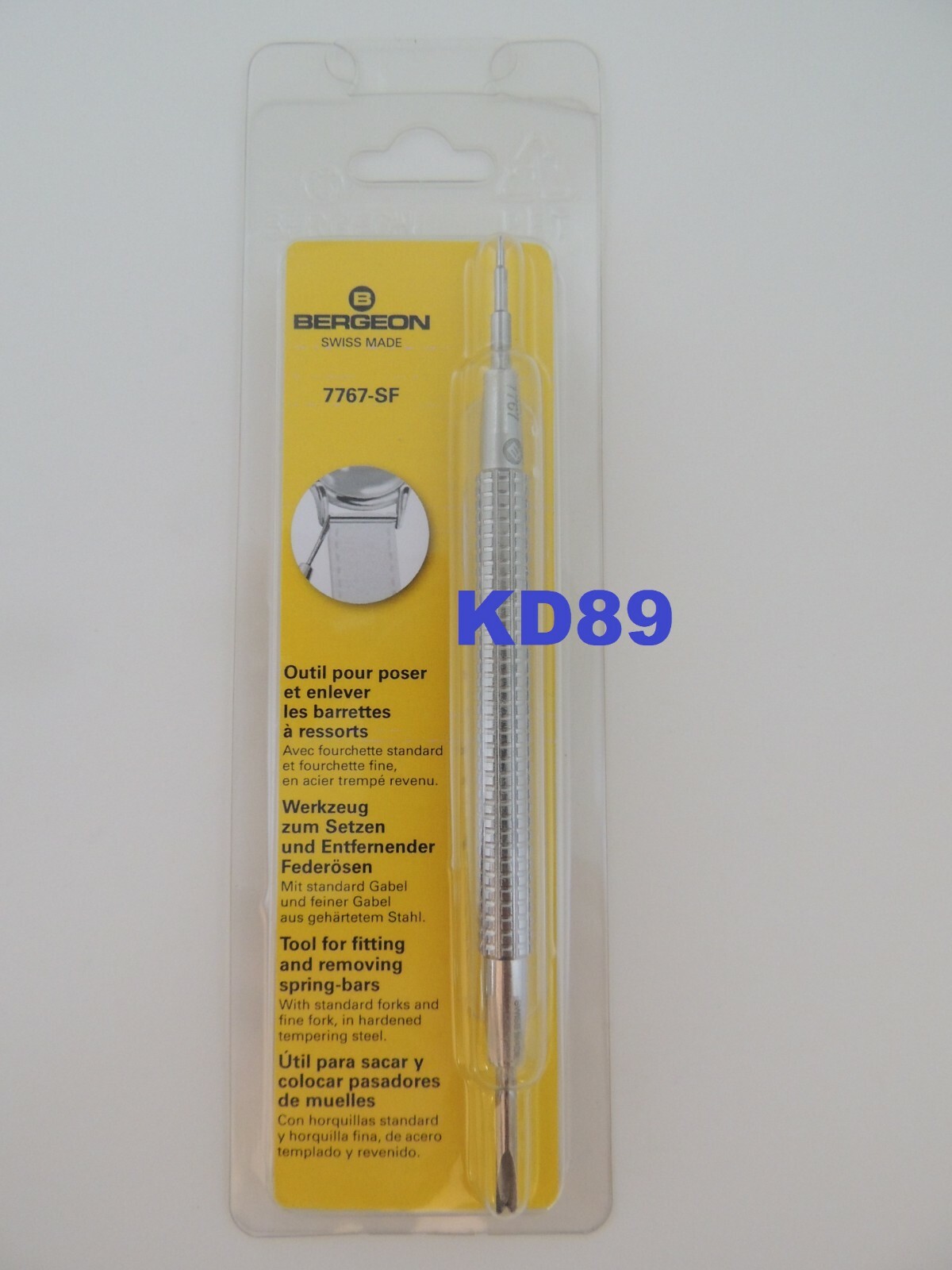 GENUINE Bracelet spring bar tool BERGEON 7767-SF fiting