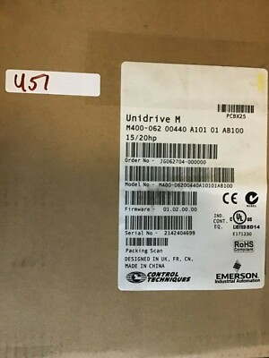 NEW EMERSON NIDEC CONTROL TECHNIQUES M400-06200440A10101AB100 UNIDRIVE 20HP 230V