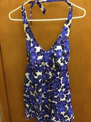 Prego Maturnity Two Piece Tankini. Blue/purple. Size M. Model#1811. A164