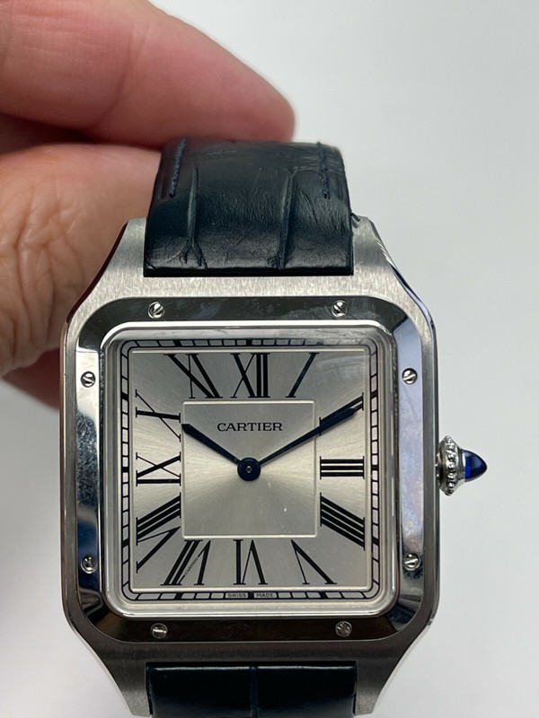 Cartier Santos Silver Men's Watch - WSSA0032