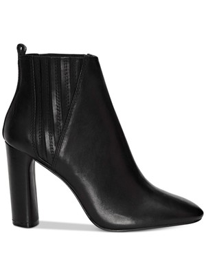 

VINCE CAMUTO Женские кожаные ботильоны без шнуровки черного цвета с фатиновым носком, 10 м, Черный, VC-FATEEN