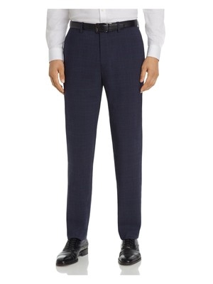 

THEORY Мужские синие прямые брюки Slim Fit из смесовой шерсти, Синий, J1071226