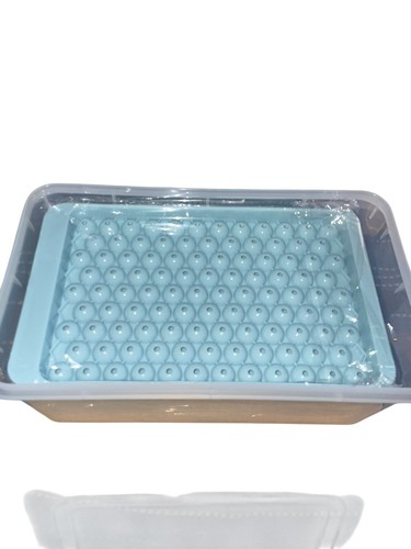Small Round Ice Cube Tray for Freezer Plastic Ice Trays with Lid and Bin