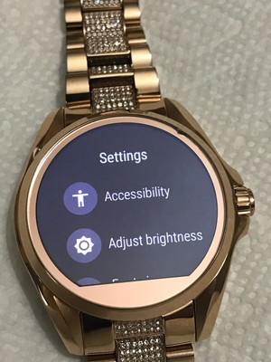 michael kors smartwatch settings
