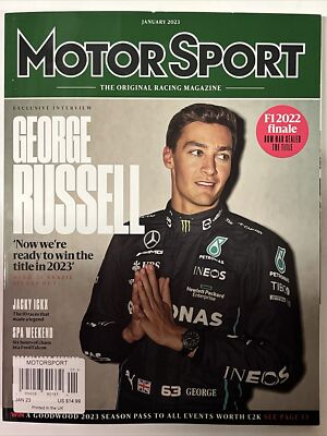 Motor Sport Magazine GEORGE RUSSELL FORMULA 1 January 2023 JACKY ICKX