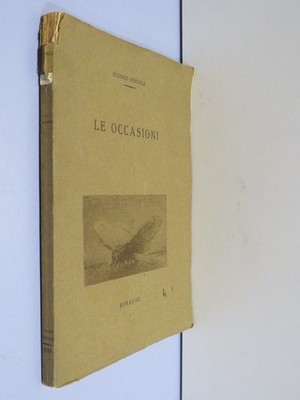 LE OCCASIONI Eugenio Montale Einaudi 1939 romanzo libro di scritto da