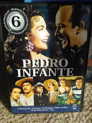 Pedro Infante 6 movies DVD El mil amores, Pablo y Carolina, Tizoc, el inocente