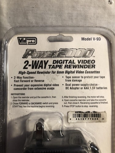 VidPro Power 2000 2 Way Digital Video Tape Rewinder--6mm Digital Video Cassettes