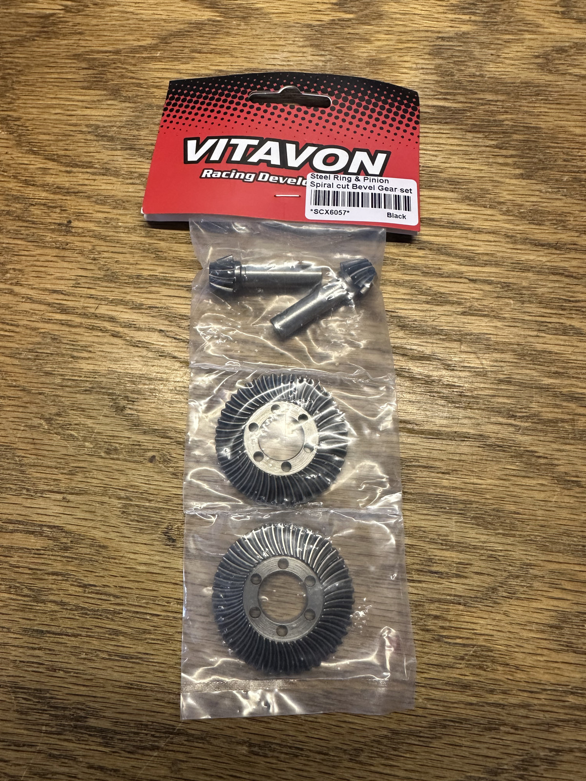 VITAVON HD Steel Ring & Pinion Gear Set for Axial SCX6 12/43T Spiral Cut