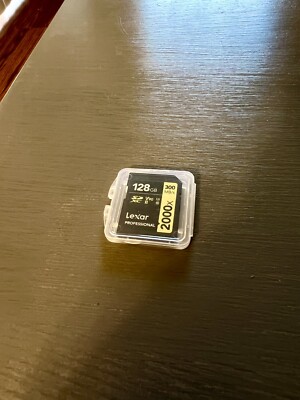 Lexar 128GB Professional 2000x SDXC Memory Card (UHS-II, C10, U3, V90, 300MB/s)