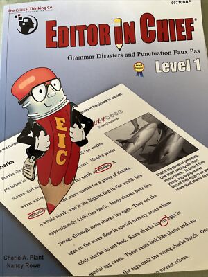 Editor in Chief Level 1 Grades 4-5 Grammar & Punctuation Supplemental Workbook