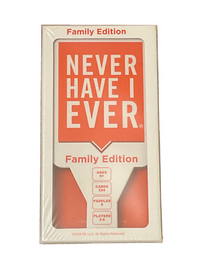 Never Have I Ever Family Edition Game New 8+ 2019 2-6 Players