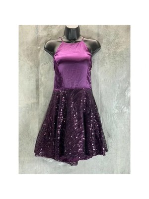 Женское фиолетовое вечернее платье на бретельках CITY STUDIO Party Fit + расклешенное платье Juniors 15