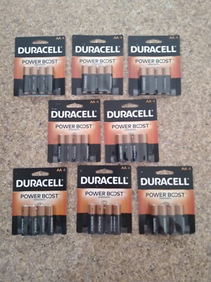 Duracell Power Boost AA Alkaline Batteries (8 packs of 4 each) Exp 2034