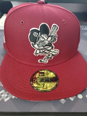 Sports World Exclusive Detroit Coked Out Tigers Stadium BURGUNDY PINK BRIM 7 1/8