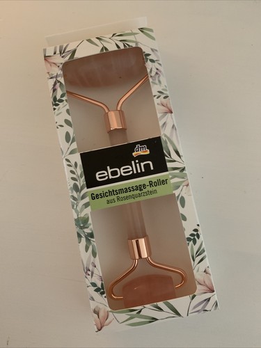 Gesichtsmassage Roller Rosenquarzstein Ebelin