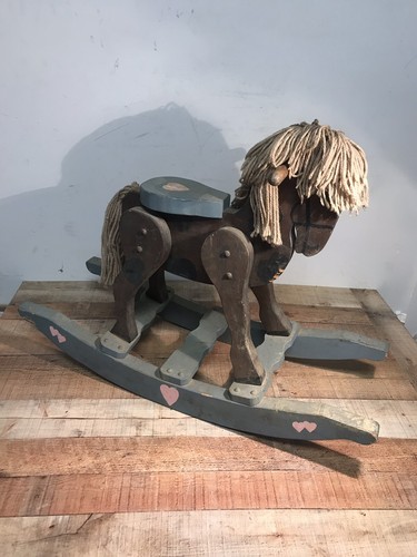 Vintage Wooden Rocking Horse 34in x 24in