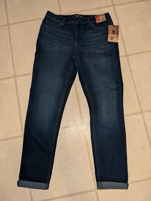Russ Hewn Women's Jeans Size 10 Classic Skinny Cuff Waist 32