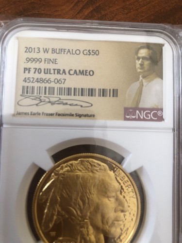 2013-W 1 oz Gold $50 Buffalo ( ) NGC PF 70 Ultra Cameo