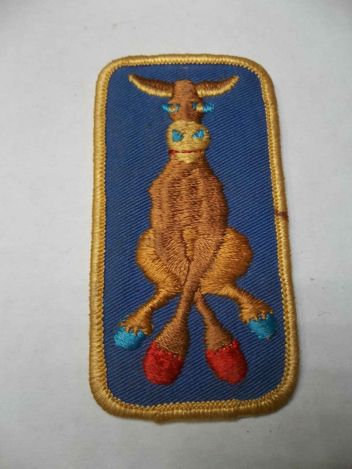 unusual animal patch of mule  with blue and red hoofs blue eye lashes Z1