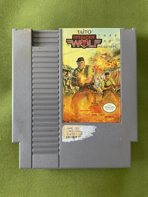 GD NES OPERATION WOLF GAME CARTRIDGE NINTENDO ENTERTAINMENT SYSTEM TAITO TESTED