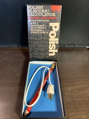 Vintage Polish Electric Calculator POL54681 Leister Game Co Joke Gag Gift