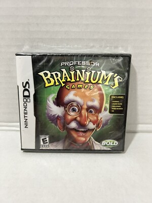 Professor Brainium's Games Nintendo DS Game New NIP 2006