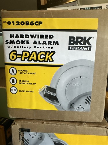 BRK Smoke Alarm Six Pack New Sealed
