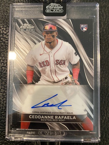 【直書きAUTO】Martín Merquelanz TOPPS CHROME 2024 TOPPS CHROME BLACK CEDDANNE RAFAELA ROOKIE RC AUTO RED