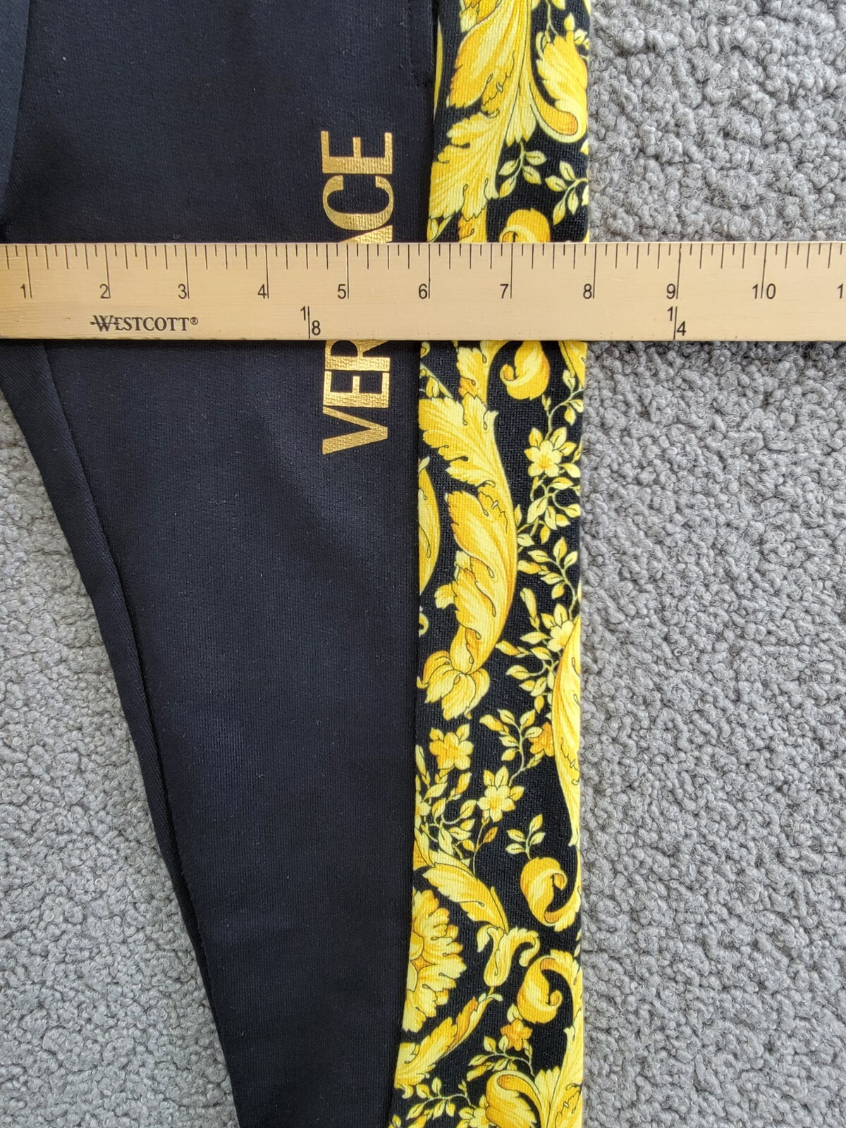 Versace Barocco Jogger Pants Little Boys' 5 Black/Gold Elastic Waist Pull On - Picture 6 of 17
