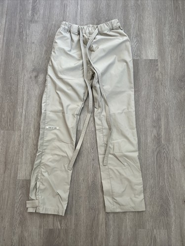 Fear Of God Sixth Collection Baggy Nylon Lounge Pants Bone Cream Colorway  Size M