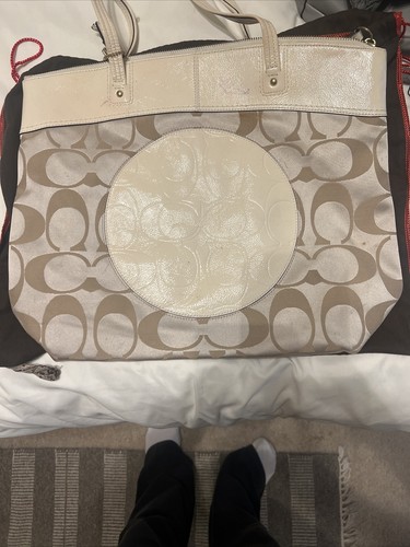 ★COACH★Lana Tote Bag 23★Ivory★ Coach lana 23 ( ivory ) – Umaima Essentials
