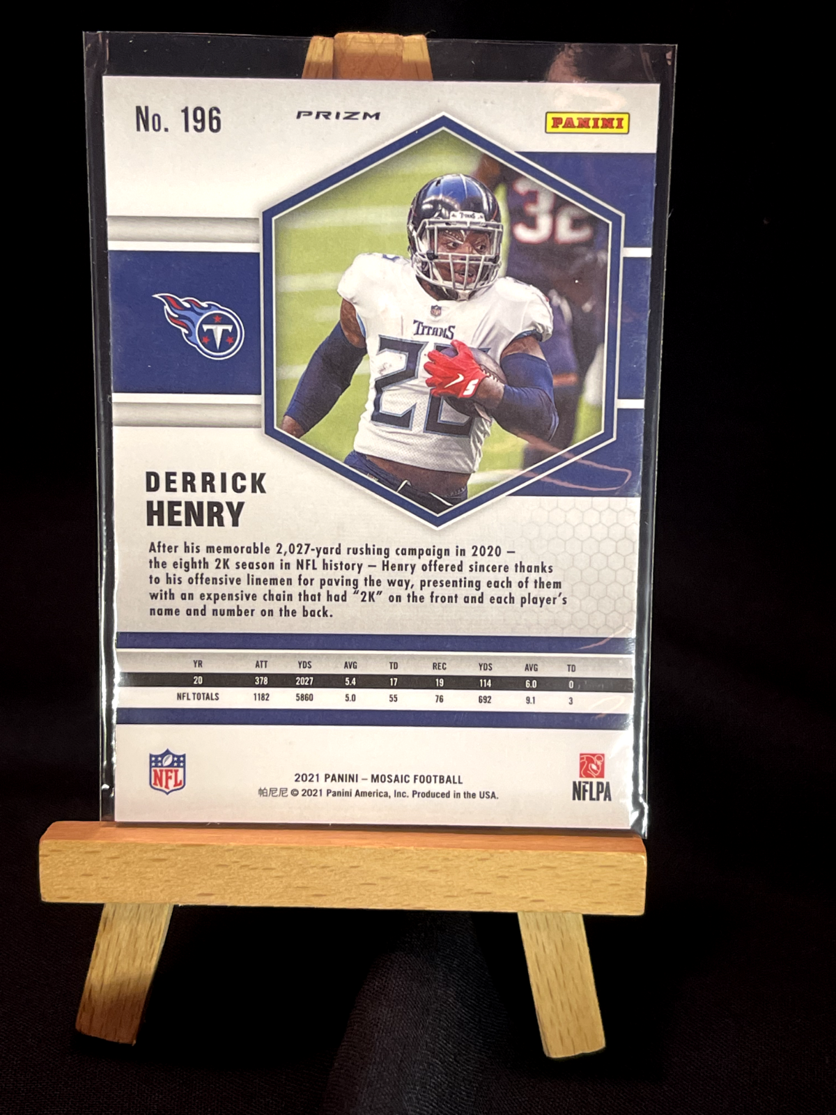 🏈 2021 Panini Mosaic Mosaic Reactive Orange #196 Derrick Henry 🔥