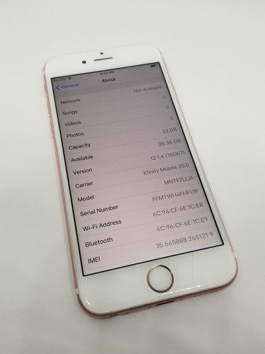 Apple iPhone 6s - 32GB Rose Gold (T-Mobile) SMARTPHONE CRACK BAD ESN WORKS READ