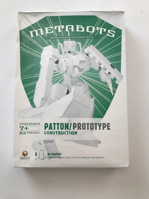 Rare MoMA METABOTS  PATTON/PROTOTYPE Mech Poseable Action Figure 83pc 3D Puzzle