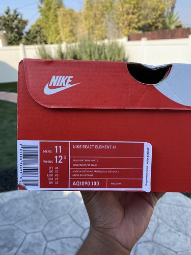 nike react element 87 sail light bone ebay