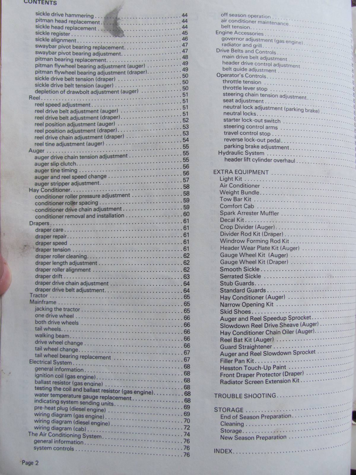 Hesston 6400 Windrower Operators Manual