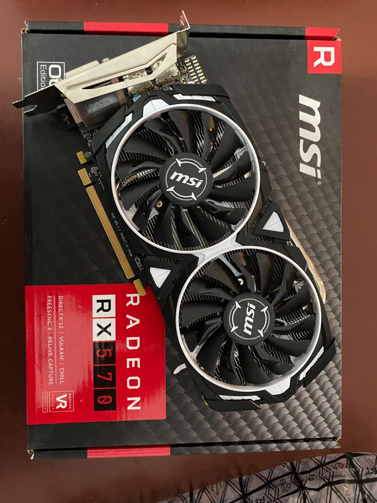 RADEON RX570 MSI ARMOR 4G 販売証明書付