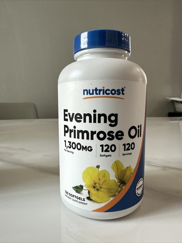 Bran New ✅ Evening Primrose Oil, 1,300 mg, 120 Softgels Exp Date 2027