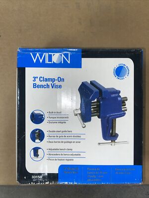 WIlton Clamp-On Bench Vise with Stationary Base, 3in. Jaw Width 33150